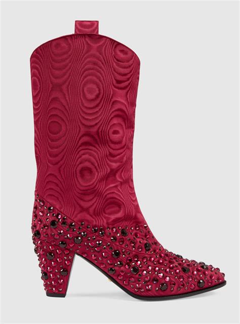 gucci crystal embellished boots|gucci waterproof boots.